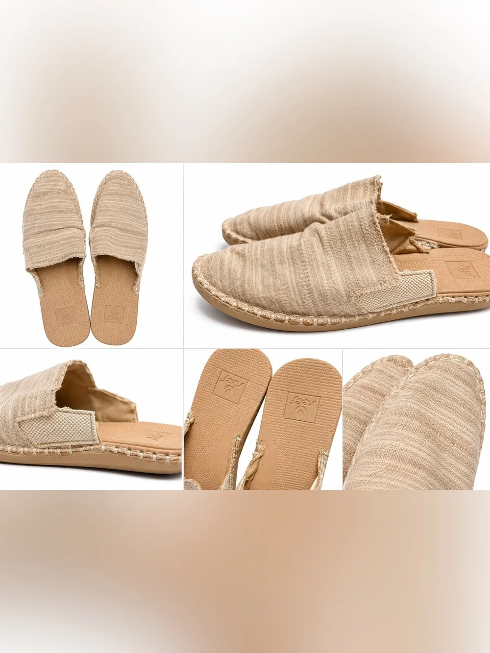 Reef Relaxed Espadrille Slip-On Shoes in Beige